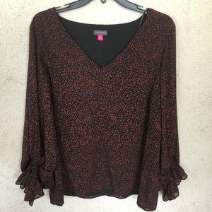 Vince Camuto Black and Red Blouse